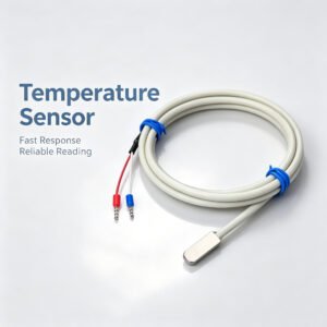 Surface Mount PT100 RTD Temperature Sensor Probe, Flat Patch Type Silicone Cable